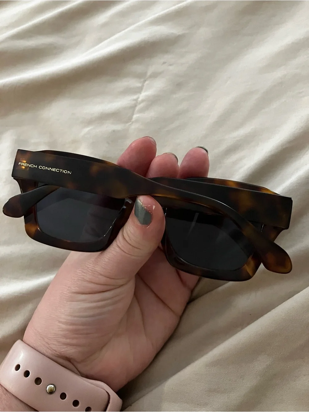 French Connection Women's Sunglasses Tortoise Shell Square Frame DG1022 TRT